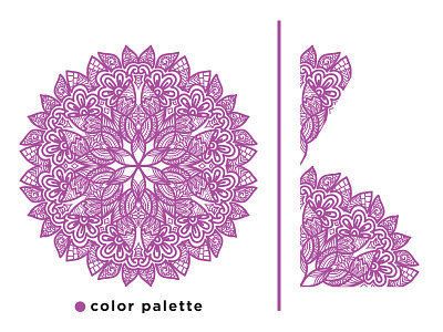 Mandala Vector Art Pattern Design art design flat floral flower icon illustration minimal pattern vector