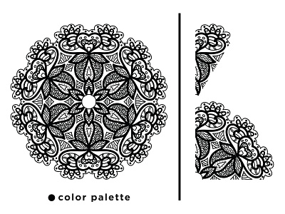 Mandala Vector Art Pattern Design art design flat floral flower icon illustration minimal pattern vector