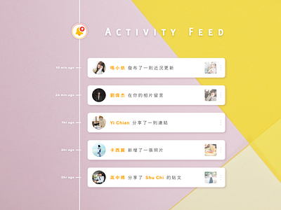 Activity Feed design ui