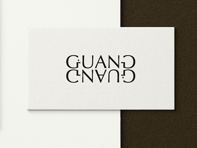Guang Guang Logo branding chinese clean design fashion jewellery logo minimal typography