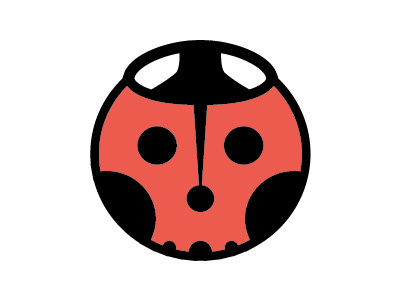 Killer Ladybug by Zach Lowe bug icon insect ladybug skull