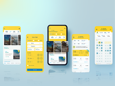 Airline Booking App Concept airline app booking ui ux