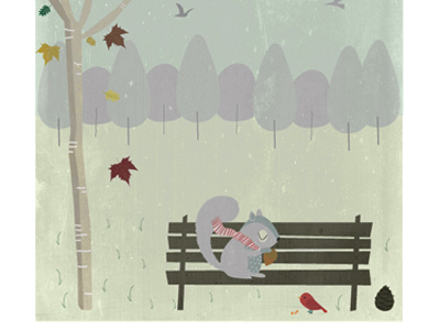 CentralPark app autumn book centralpark illustration newyork squirrel