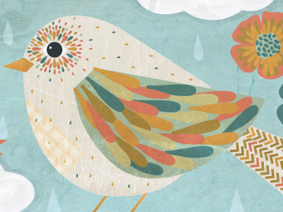 The earth has music for those who listen illustration art bird nature