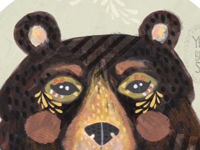 Black Bear bear black bear collage illustration minnesota mn nature painting wildlife