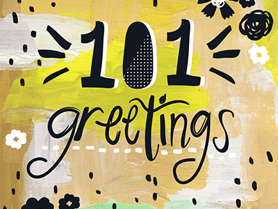 101greetings 101greetings gif pattern stationery surface design yellowbuttonstudio