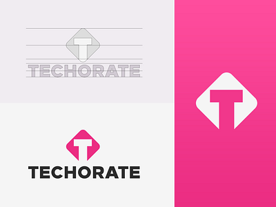 Techorate - Brand Design brand design logo logo design nikolasgfx tech company tech design tech logo tech startup tech startup logo techorate