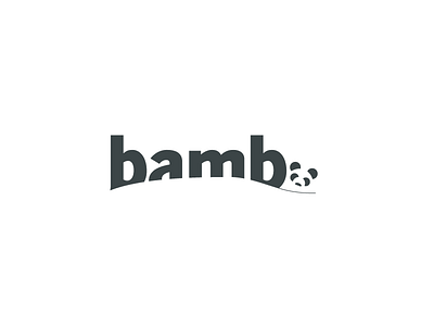 Bamboo bamboo bamboo logo branding design flat icon lettering logo panda panda logo typography ui vector