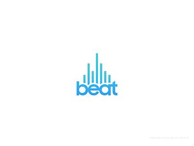 Daily Logo Challenge: Day 9 | 50 beat branding dailylogochallenge design icon logo music streaming music typography