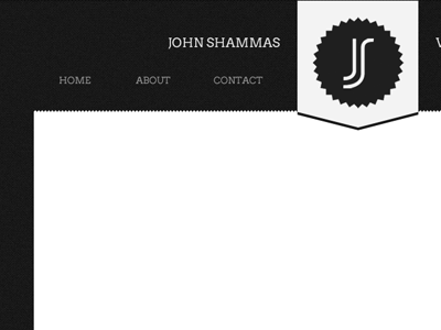 Portfolio Header contrast header portfolio site website