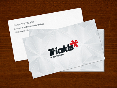 Triakis business card business card diamond reflection