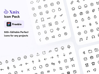 Xnix Icon pack - Freebie app app icon design ecommerce free free icons freebie icon icon design icon kit icon pack icongraphy icons line icon linear icon stroke icon ui ui icon ui kit