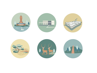 Illustrations for Hoge Veluwe National Park branding design graphic design illustration logo vector