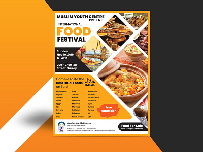 MYC Food Festival flyer design food festival