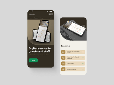 Guestool website redesign appdesign design figma hotel and guests app hotel app mockups ui ux ux ui