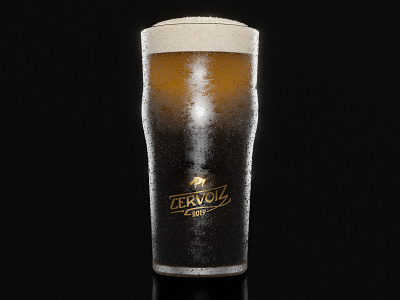 Cervoiz - Beer glass packshot