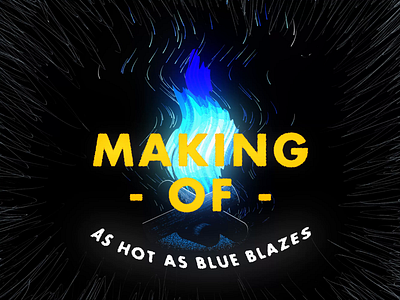 Campfire animation - MAKING OF 2d animation 3d 3d animation black blender blender3d blue campfire fire gif loop making of makingof motion motion design motion graphic motion graphics motiongraphics