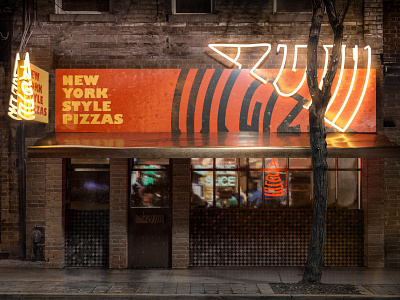 ANGLE PIZZA - Restaurant 3D render