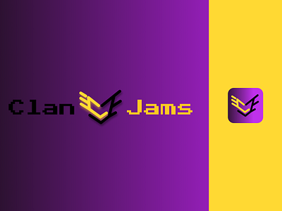 Clan Jams Logo branding design figma illustration logo typography vector
