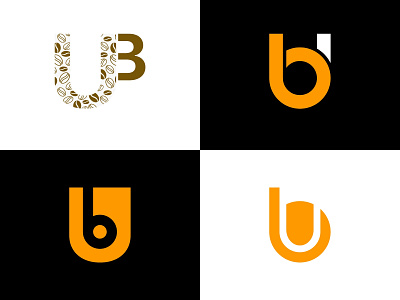 UB and BU Monogram Logo Set