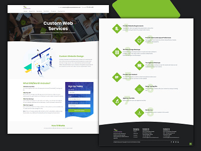 Services page design