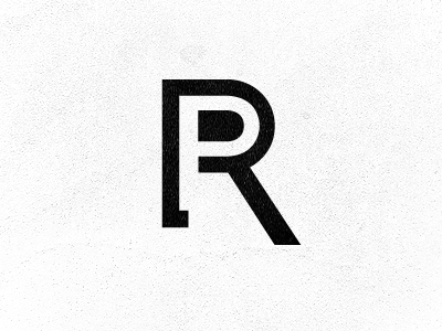 RP monogram logo monogram p r