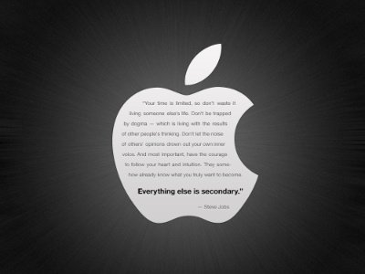 Goodbye apple rip steve jobs