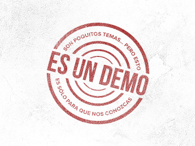 Demo circle demo stamp