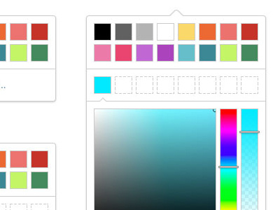 Color Picker color grid picker simple ui white