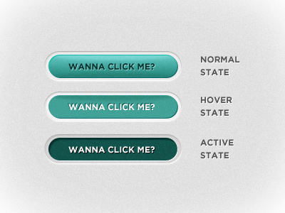 Boredom win? active blue button cyan green hover normal state ui user interface