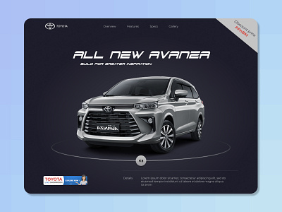 Automotive Landing Page design freelance logo mobile redesign ui ux website