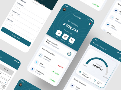 Finance App design freelance ios mobile ui ux visualdesign web