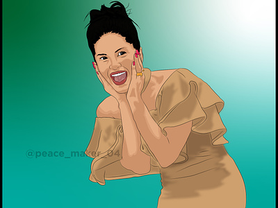 Digital Illustraion Of Sunny Leone by Theyophin Antony on Dribbble