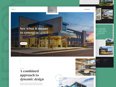 Synergy Architecture Studio Website animation architect architecture building commercial developer development engineer interface minneapolis minnesota mn property real estate ui web web design website