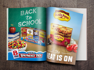 General Mills magazine ads cereal food general mills magazine product school