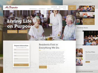 Senior Living Website