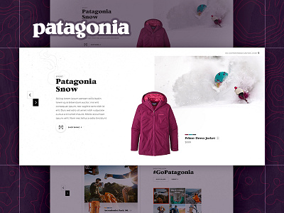 Patagonia Concept climbing lifestyle store mountain snowboard outdoor apparel ecommerce patagonia clothing shop ski nature retail travel surf