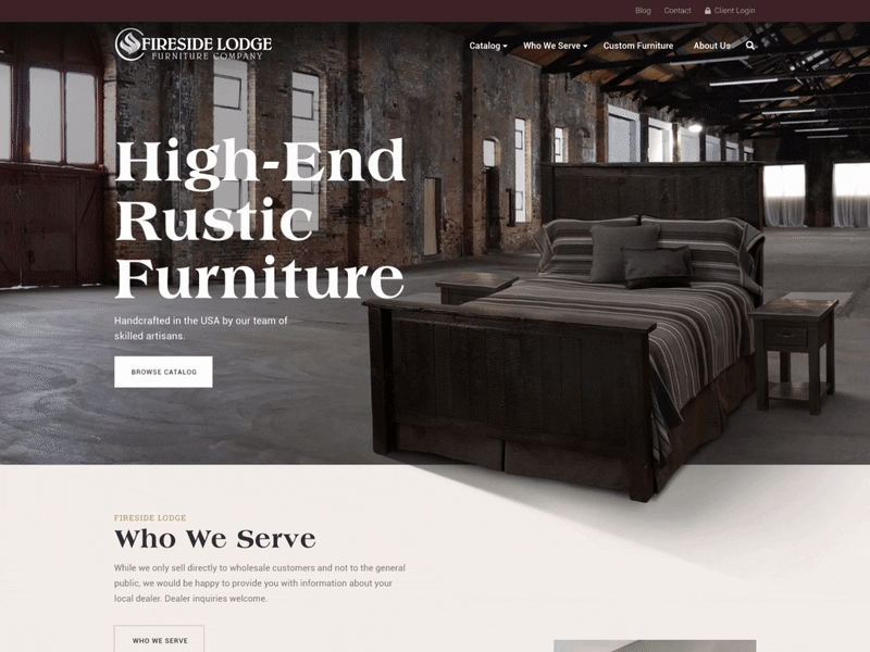 Fireside Lodge Furniture handcrafted minnesota log interior sofa chair minneapolis handmade cedar mn outdoor nature rustic table ecommerce shop furniture store wood bed shop