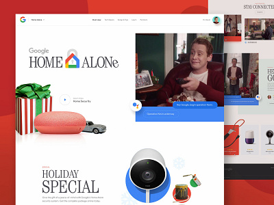 Google Home Alone christmas holiday shop home alone movie microsoft nest products minneapolis minnesota mn mock the halls mockthehalls tech store landing winter google ecommerce xmas santa presents