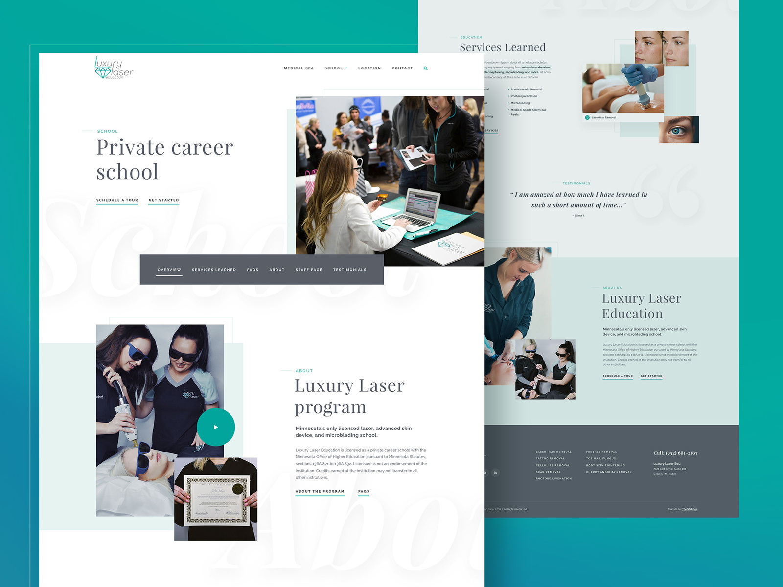 Medspa & School by Mike Delsing on Dribbble