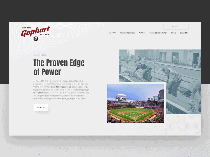 Gephart Electric architect building development contractor construction power electric electricity electrician grunge power lights minneapolis minnesota mn property management landing solar energy real estate