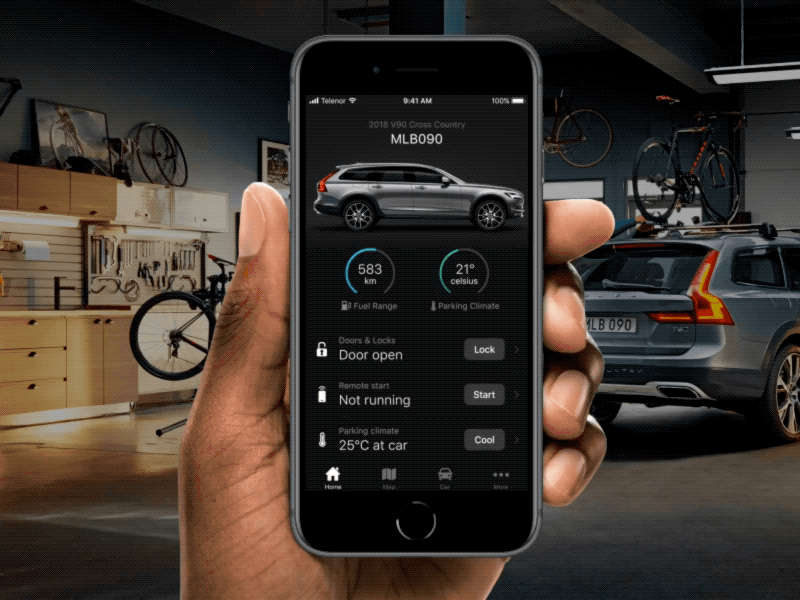 Volvo On Call app call cars companion concept luxury on redesign ui ux volvo