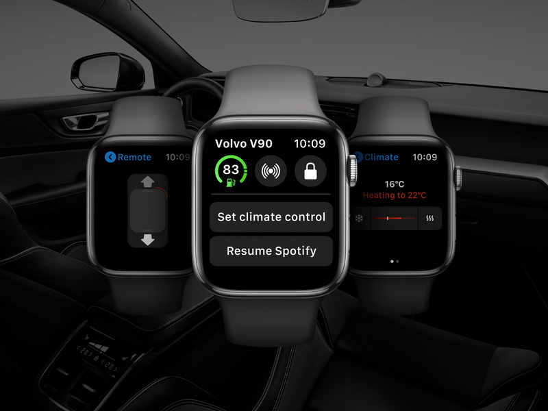 volvo on call apple watch