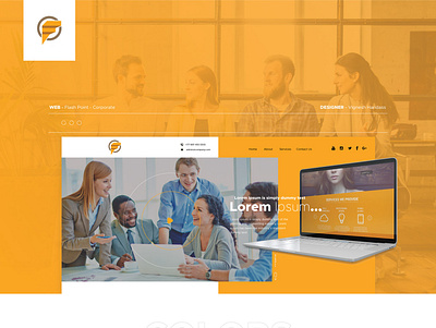 Corporate Landing Page - Flash Point design ui ux web website