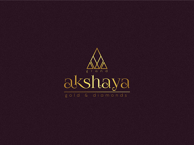 Branding - Grand Akshaya Gold & Diamonds branding design illustration logo vector