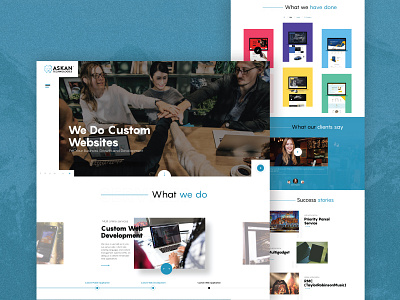Corporate Landing Page Concept design ui web web design website website concept