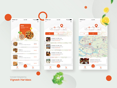 Online Booking - Main Menu & Location app design illustration ui ux