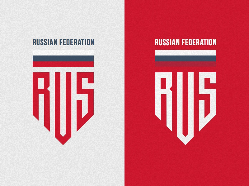 Rusia Badge russian federation red logotype logo chevron stripe rebound badge rus ru russian russia