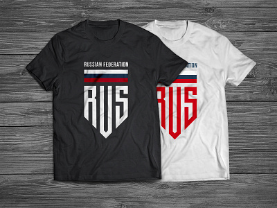 T-Shirt Russia Badge badge dress logo logotype ru rus russia russian russian federation stripe t shirt