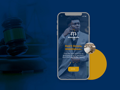 Mobile App UI for lawyers